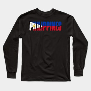 Philippines Flag Art Vintage Long Sleeve T-Shirt